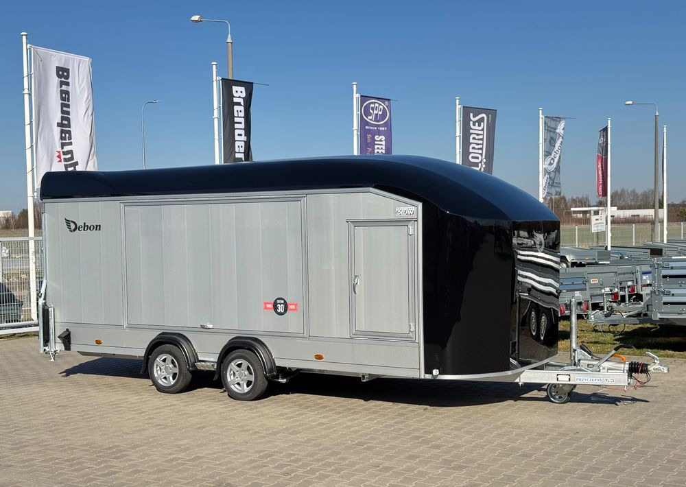 DEBON C2000 - zamknięta przyczepa do przewozu aut, 550 x 215 cm, 3500kg, felgi ALU, wciągarka elektryczna - Прицеп-автовоз: фото 1 DEBON C2000 - zamknięta przyczepa do przewozu aut, 550 x 215 cm, 3500kg, felgi ALU, wciągarka elektryczna - Прицеп-автовоз: фото 1