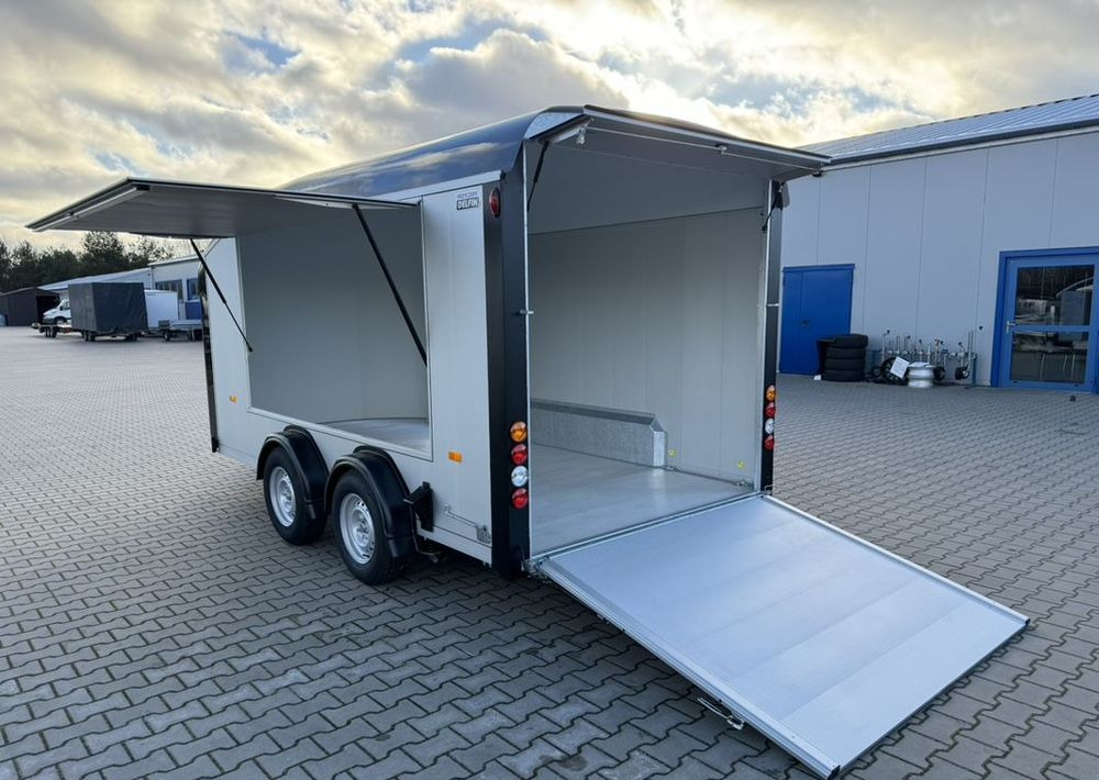 DEBON C800 przyczepa furgon + klapa boczna przyczepa wystawowa handlowa targowa - Прицеп-фургон: фото 1 DEBON C800 przyczepa furgon + klapa boczna przyczepa wystawowa handlowa targowa - Прицеп-фургон: фото 1