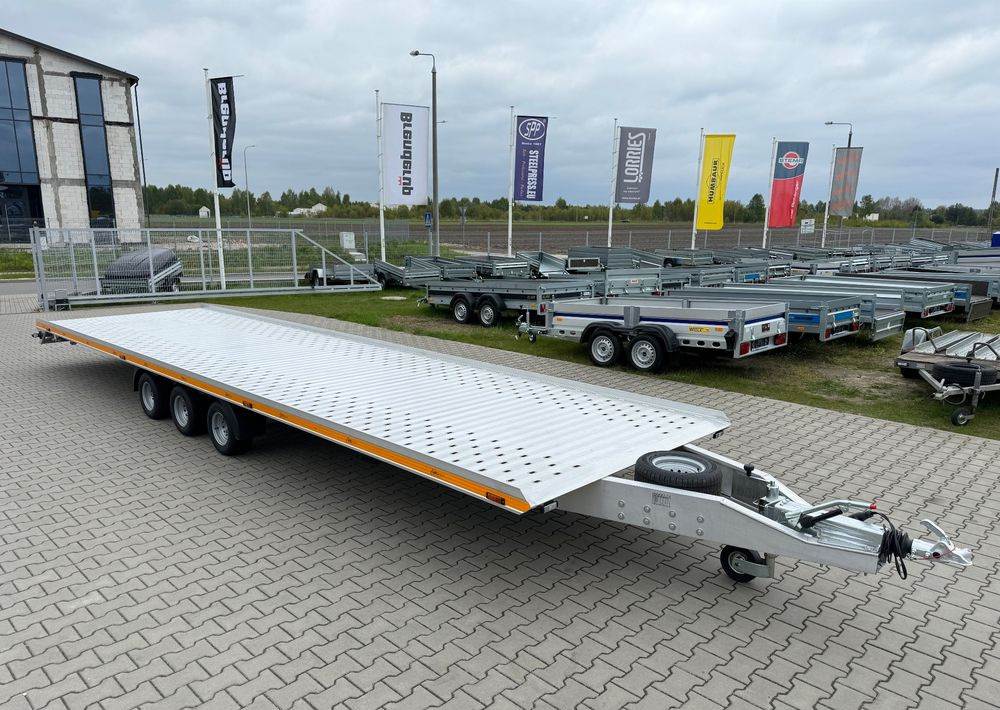 GROMEX laweta aluminiowa | 850x210cm | DMC 3500kg | platforma na 2 auta | 3 osie AL-KO | OŚWIETLENIE LED - Прицеп-автовоз: фото 4 GROMEX laweta aluminiowa | 850x210cm | DMC 3500kg | platforma na 2 auta | 3 osie AL-KO | OŚWIETLENIE LED - Прицеп-автовоз: фото 4