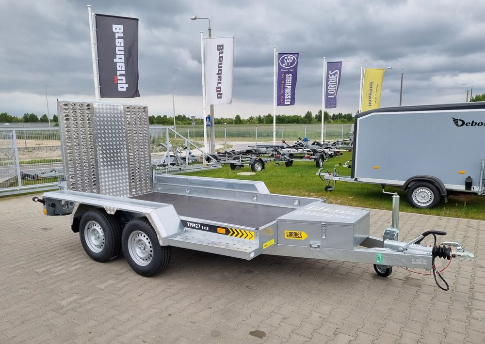 LORRIES TPM27 | 303x160 cm 2,7T koparka, bobcat - Прицеп для спецтехники: фото 1 LORRIES TPM27 | 303x160 cm 2,7T koparka, bobcat - Прицеп для спецтехники: фото 1