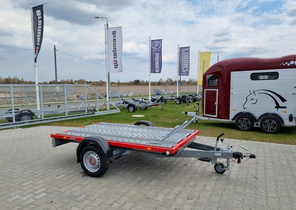 Stema STM 02 10-25-15.1 red | 251x153 cm 3 motocykle | DMC 1000kg - Прицеп для легкового автомобиля: фото 1 Stema STM 02 10-25-15.1 red | 251x153 cm 3 motocykle | DMC 1000kg - Прицеп для легкового автомобиля: фото 1