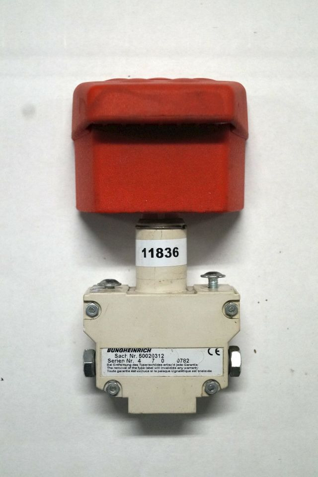 Jungheinrich 50020312 | Emergency disconnect switch - Электрическая система для Погрузочно-разгрузочной техники: фото 1 Jungheinrich 50020312 | Emergency disconnect switch - Электрическая система для Погрузочно-разгрузочной техники: фото 1