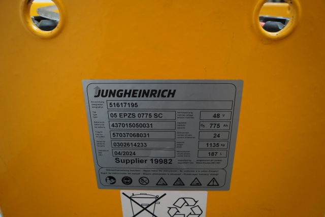 Jungheinrich unknown | Battery 48V775Ah 05-EPZS775SC Year 2024 weight 1135 kg sn - Аккумулятор для Погрузочно-разгрузочной техники: фото 4 Jungheinrich unknown | Battery 48V775Ah 05-EPZS775SC Year 2024 weight 1135 kg sn - Аккумулятор для Погрузочно-разгрузочной техники: фото 4