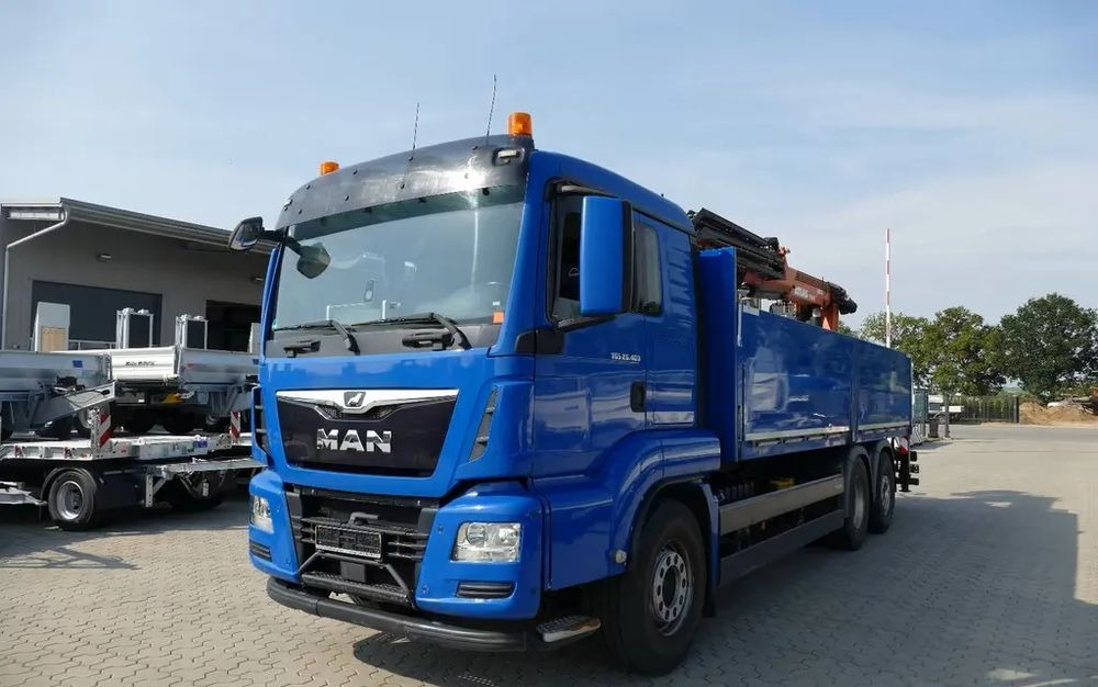 MAN TGS 26.460 – Platforma z żurawiem HDS tylnym do materiałów budowlanych / Retarder / 6x2 / Klima / Euro 6 - Автоманипулятор, Грузовик бортовой/ Платформа: фото 2 MAN TGS 26.460 – Platforma z żurawiem HDS tylnym do materiałów budowlanych / Retarder / 6x2 / Klima / Euro 6 - Автоманипулятор, Грузовик бортовой/ Платформа: фото 2