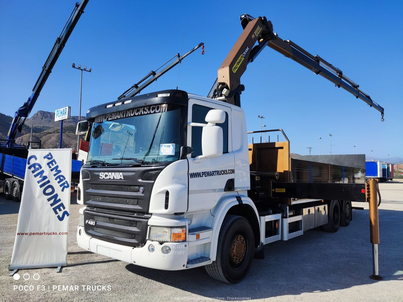 SCANIA P 420 6X2 GRUA PALFINGER PK 20002-5 CAJA FIJA ABIERTA. - Грузовик-контейнеровоз/ Сменный кузов, Автоманипулятор: фото 1 SCANIA P 420 6X2 GRUA PALFINGER PK 20002-5 CAJA FIJA ABIERTA. - Грузовик-контейнеровоз/ Сменный кузов, Автоманипулятор: фото 1