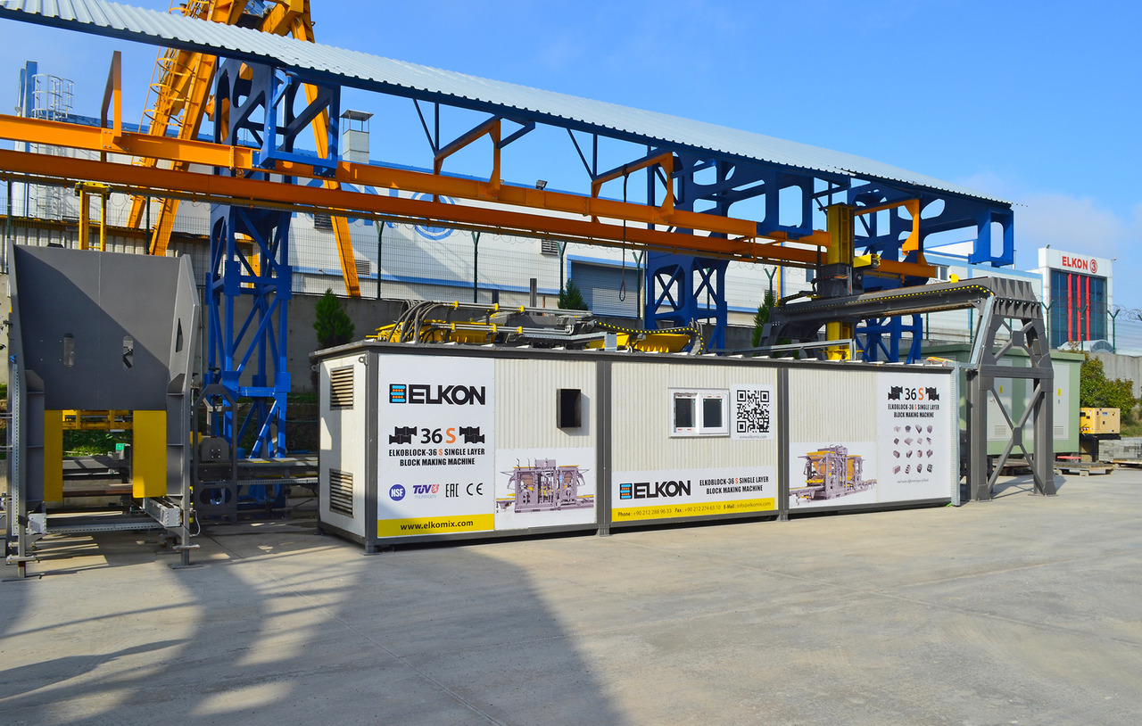 Строительная техника ELKON ELKOBLOCK-S36 FULLY AUTOMATIC SINGLE LAYER Concrete Block Machine: фото 7