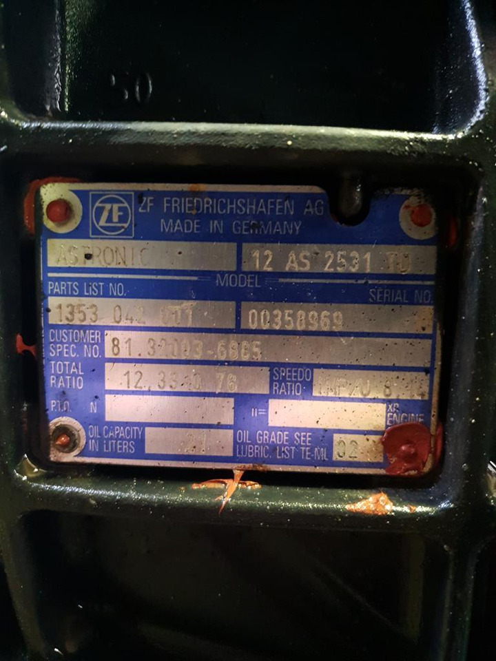 MAN ASTRONIC 12 AS 2531TO WITH POSITION FOR INTARDER - Коробка передач для Грузовиков: фото 5 MAN ASTRONIC 12 AS 2531TO WITH POSITION FOR INTARDER - Коробка передач для Грузовиков: фото 5