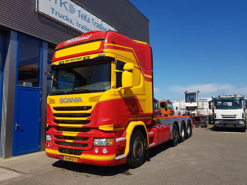 Scania R450 8x2 Topline ADR EX/II, EX/III, FL en AT SCR only - Грузовик-контейнеровоз/ Сменный кузов: фото 1 Scania R450 8x2 Topline ADR EX/II, EX/III, FL en AT SCR only - Грузовик-контейнеровоз/ Сменный кузов: фото 1
