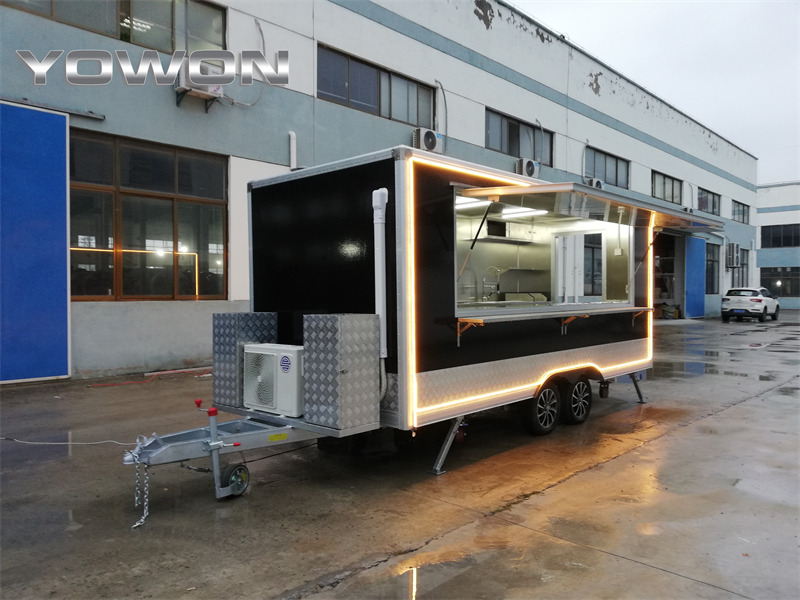YOWON vintage model square food truck catering truck - Торговый прицеп: фото 3 YOWON vintage model square food truck catering truck - Торговый прицеп: фото 3