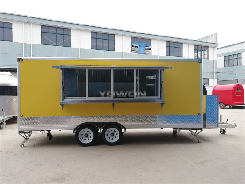 YOWON vintage model square food truck catering truck - Торговый прицеп: фото 5 YOWON vintage model square food truck catering truck - Торговый прицеп: фото 5