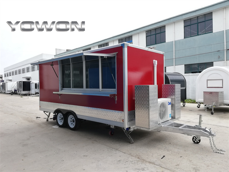 YOWON vintage model square food truck catering truck - Торговый прицеп: фото 4 YOWON vintage model square food truck catering truck - Торговый прицеп: фото 4