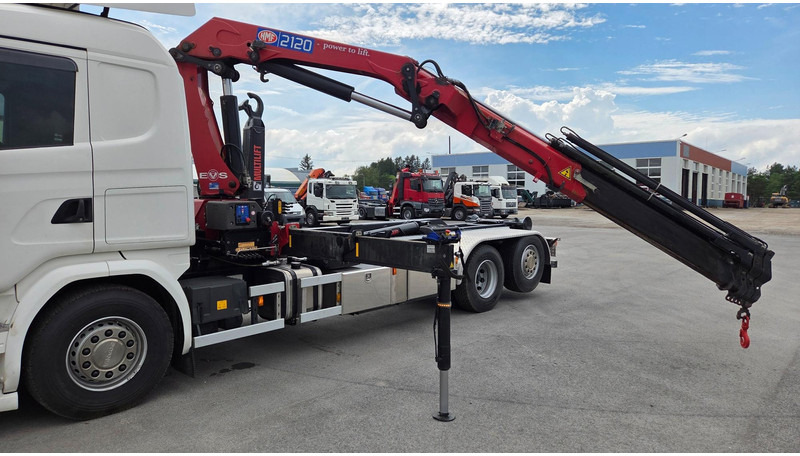Scania G450 6X2*4 HMF 2120 crane 700 hours - Крюковой мультилифт, Автоманипулятор: фото 5 Scania G450 6X2*4 HMF 2120 crane 700 hours - Крюковой мультилифт, Автоманипулятор: фото 5