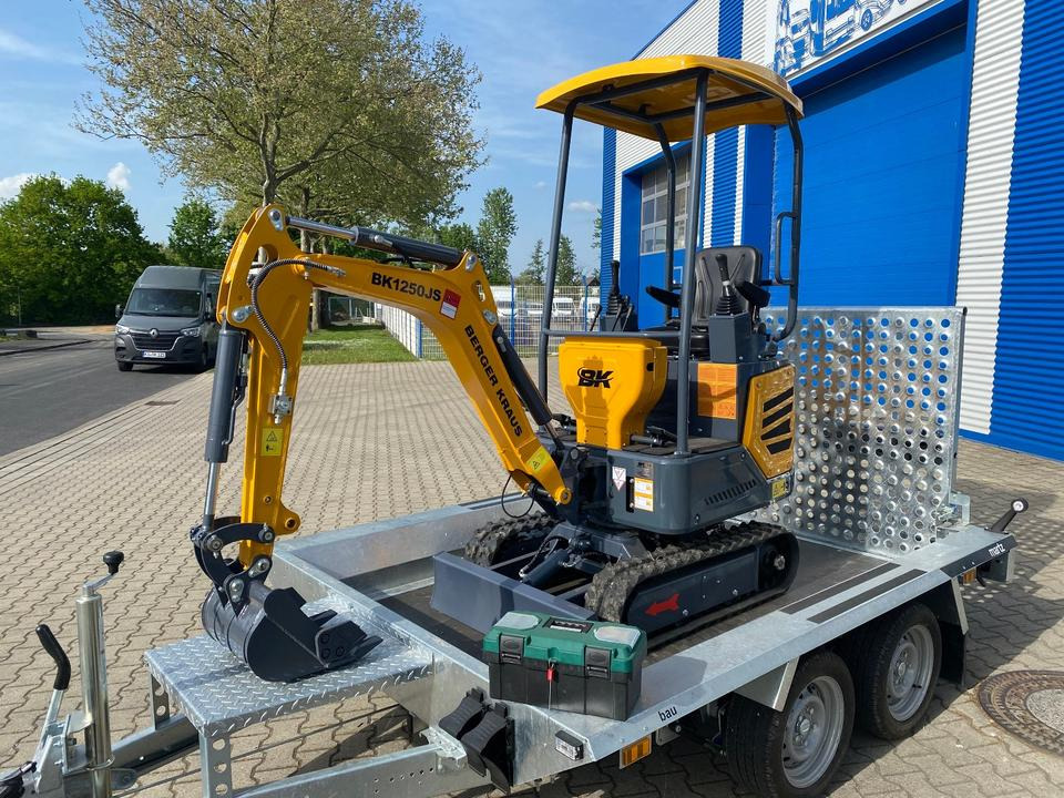 Minibagger BK1250JS + Tieflader + Zubehör *INKL.19% MWST*KUBOTA*BERGER KRAUS*JOYSTICK*SOFORT!* - Мини-экскаватор, Прицеп: фото 4 Minibagger BK1250JS + Tieflader + Zubehör *INKL.19% MWST*KUBOTA*BERGER KRAUS*JOYSTICK*SOFORT!* - Мини-экскаватор, Прицеп: фото 4