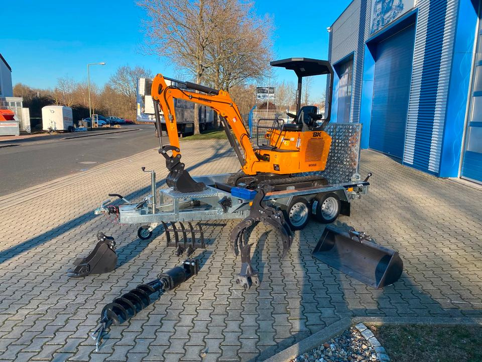 Minibagger BK1500JS + Anhänger *INKL.19% MWST*BERGER KRAUS*KUBOTA*JOYSTICK*ZUBEHÖRPAKET*SOFORT!* - Мини-экскаватор, Прицеп: фото 2 Minibagger BK1500JS + Anhänger *INKL.19% MWST*BERGER KRAUS*KUBOTA*JOYSTICK*ZUBEHÖRPAKET*SOFORT!* - Мини-экскаватор, Прицеп: фото 2