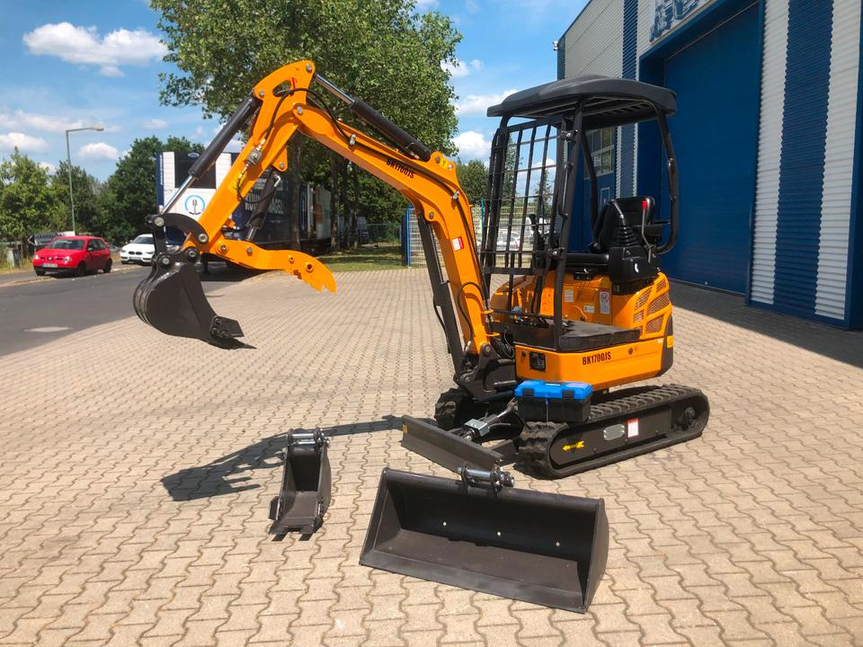 Minibagger BK1700JS + Schaufelpaket *INKL.19% MWST*BERGER KRAUS*KUBOTA*JOYST*SOFORT! - Мини-экскаватор: фото 1 Minibagger BK1700JS + Schaufelpaket *INKL.19% MWST*BERGER KRAUS*KUBOTA*JOYST*SOFORT! - Мини-экскаватор: фото 1