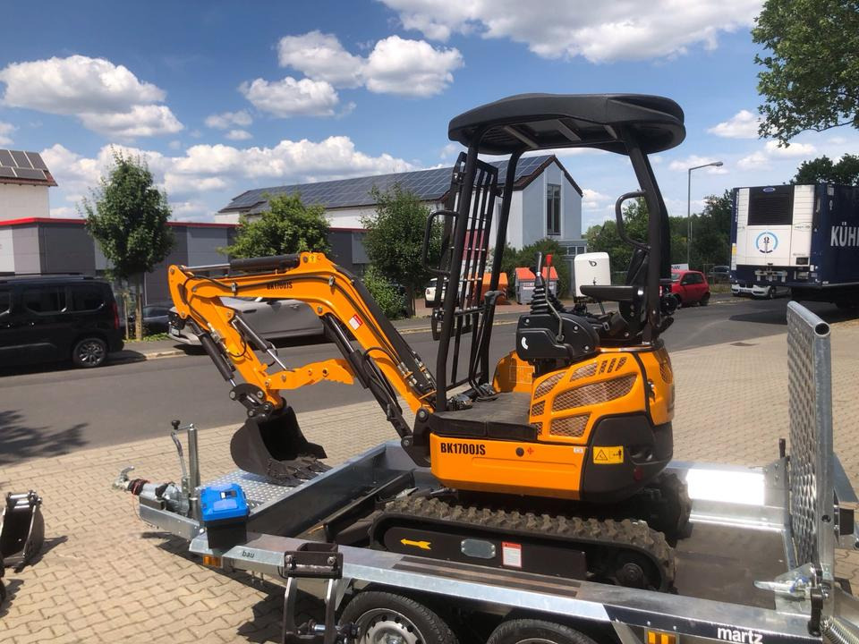 Minibagger BK1700JS +Tieflader +Zubehör *INKL.19% MWST*BERGER KRAUS*KUBOTA*JOYST*SOFORT! - Мини-экскаватор, Прицеп: фото 4 Minibagger BK1700JS +Tieflader +Zubehör *INKL.19% MWST*BERGER KRAUS*KUBOTA*JOYST*SOFORT! - Мини-экскаватор, Прицеп: фото 4