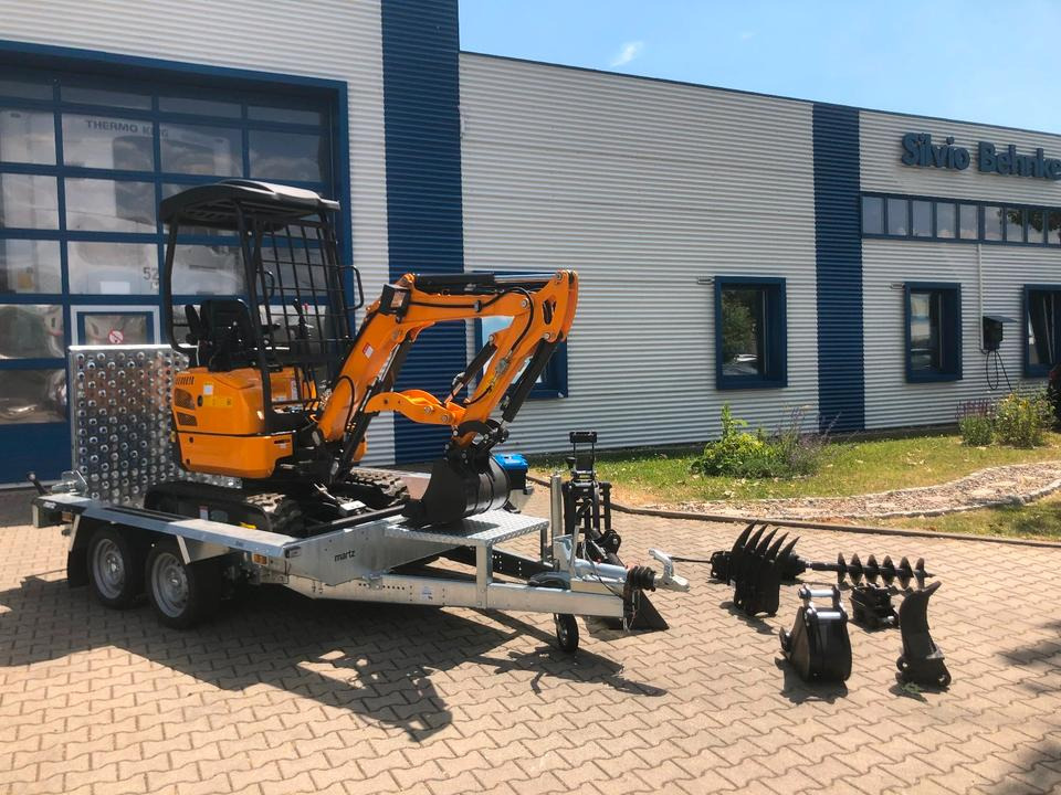 Minibagger BK1700JS + Tieflader + Zubehör *INKL.19% MWST*BERGER KRAUS*KUBOTA*JOYST*SOFORT! - Мини-экскаватор, Прицеп: фото 4 Minibagger BK1700JS + Tieflader + Zubehör *INKL.19% MWST*BERGER KRAUS*KUBOTA*JOYST*SOFORT! - Мини-экскаватор, Прицеп: фото 4