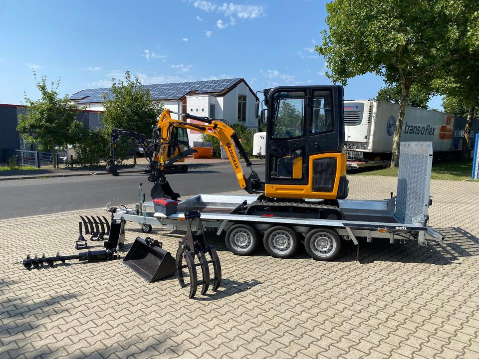 Minibagger BK2000KSR + Tieflader + Zubehör *INKL.19% MWST*BERGER KRAUS*YANMAR*SCHWENKARM* VERSTELLFAHRWERK** - Мини-экскаватор, Прицеп: фото 4 Minibagger BK2000KSR + Tieflader + Zubehör *INKL.19% MWST*BERGER KRAUS*YANMAR*SCHWENKARM* VERSTELLFAHRWERK** - Мини-экскаватор, Прицеп: фото 4