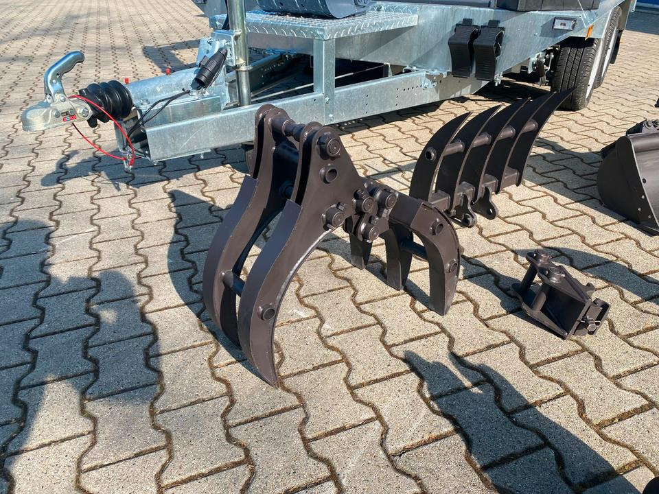 Minibagger BK950JS + Tieflader + Zubehör *INKL.19% MWST*BERGER KRAUS*JOYSTICK*SOFORT!* - Мини-экскаватор, Прицеп: фото 4 Minibagger BK950JS + Tieflader + Zubehör *INKL.19% MWST*BERGER KRAUS*JOYSTICK*SOFORT!* - Мини-экскаватор, Прицеп: фото 4