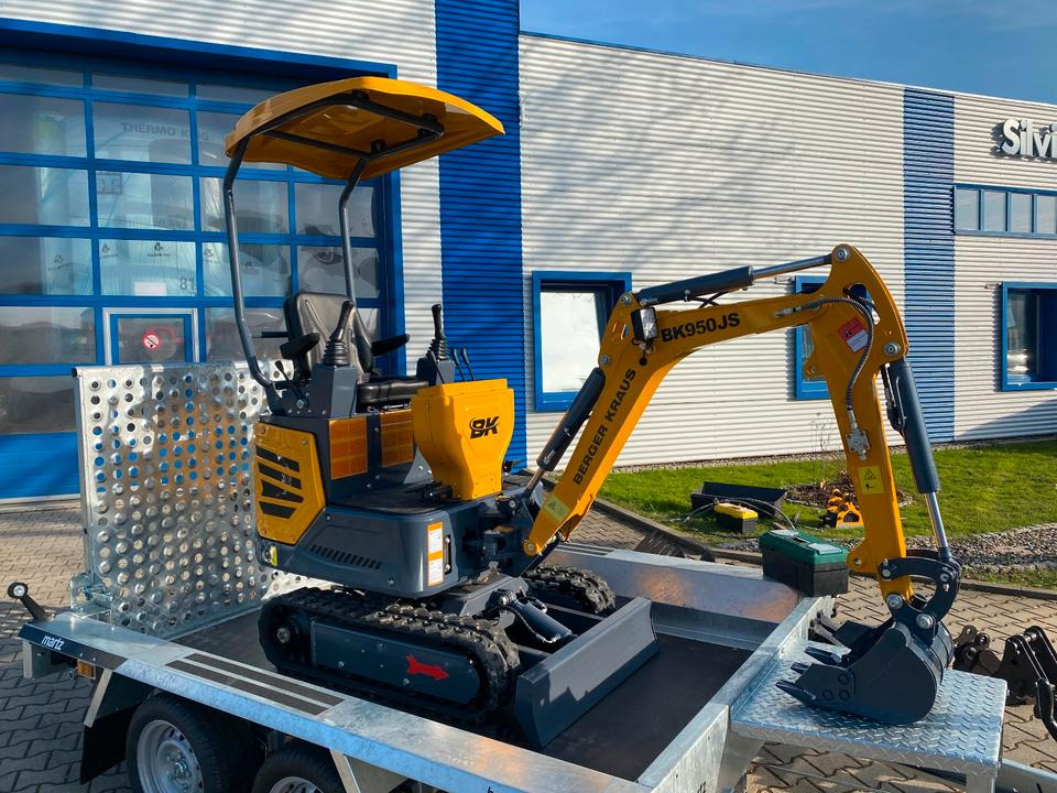 Minibagger BK950JS + Tieflader + Zubehör *INKL.19% MWST*BERGER KRAUS*JOYSTICK*SOFORT!* - Мини-экскаватор, Прицеп: фото 5 Minibagger BK950JS + Tieflader + Zubehör *INKL.19% MWST*BERGER KRAUS*JOYSTICK*SOFORT!* - Мини-экскаватор, Прицеп: фото 5