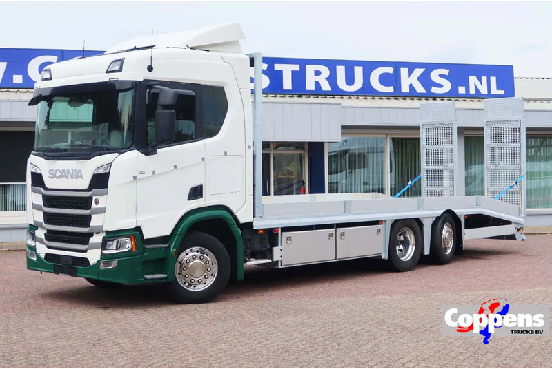Scania R500 NGS Oprijwagen 6x2 E6 Nieuwe Laadbak met Hydraulische rijpaten - Автовоз: фото 1 Scania R500 NGS Oprijwagen 6x2 E6 Nieuwe Laadbak met Hydraulische rijpaten - Автовоз: фото 1