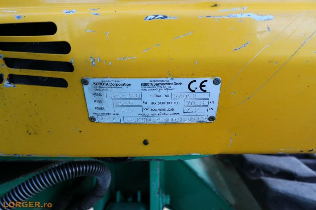 Kubota U25 - 3EU - Мини-экскаватор: фото 3 Kubota U25 - 3EU - Мини-экскаватор: фото 3