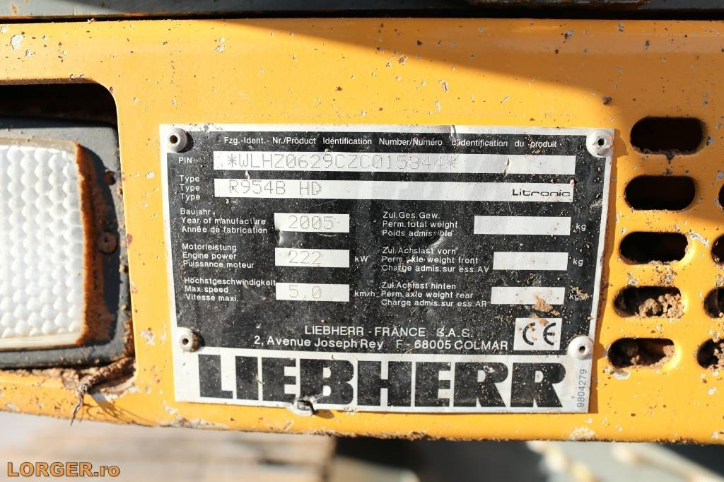 Гусеничный экскаватор Liebherr R 954 B HD: фото 16
