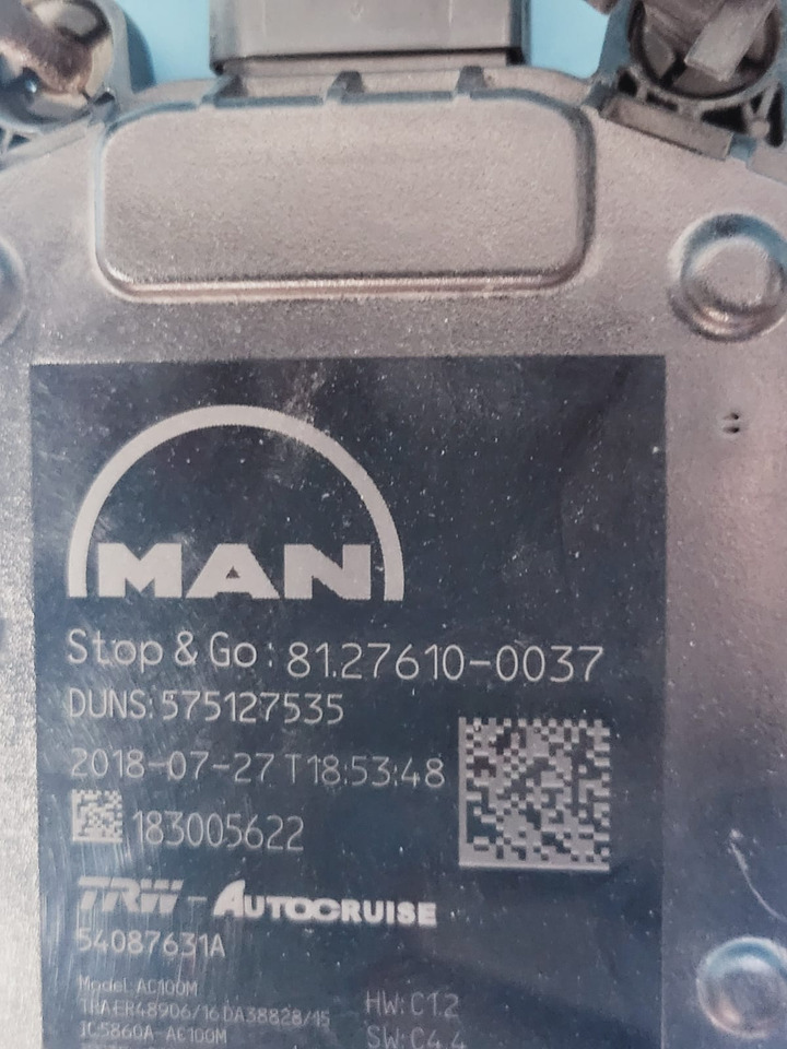 Radar Sensor 81276100037 TRW 54087631A Czujnik Odległości DISTRONIC MAN - Запчасти: фото 2 Radar Sensor 81276100037 TRW 54087631A Czujnik Odległości DISTRONIC MAN - Запчасти: фото 2