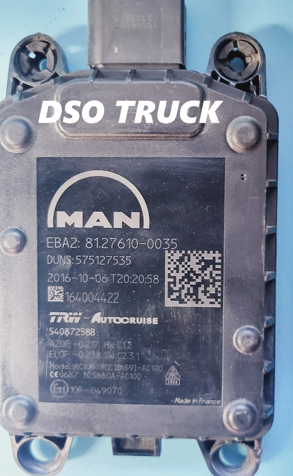 Radar sensor czujnik odległości DISTRONIC 81276100035 TRW 54087258B MAN - Запчасти: фото 1 Radar sensor czujnik odległości DISTRONIC 81276100035 TRW 54087258B MAN - Запчасти: фото 1