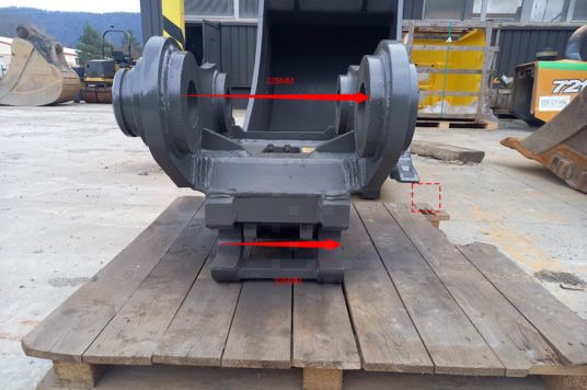 Attache hydraulique et godet 900 mm renforcé - Ковш: фото 2 Attache hydraulique et godet 900 mm renforcé - Ковш: фото 2