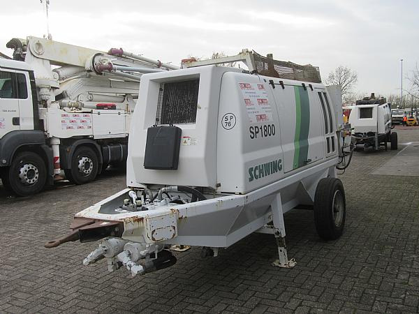 2015 SP 1800 D4 125 KW trailer static pump - Бетононасос стационарный: фото 3 2015 SP 1800 D4 125 KW trailer static pump - Бетононасос стационарный: фото 3