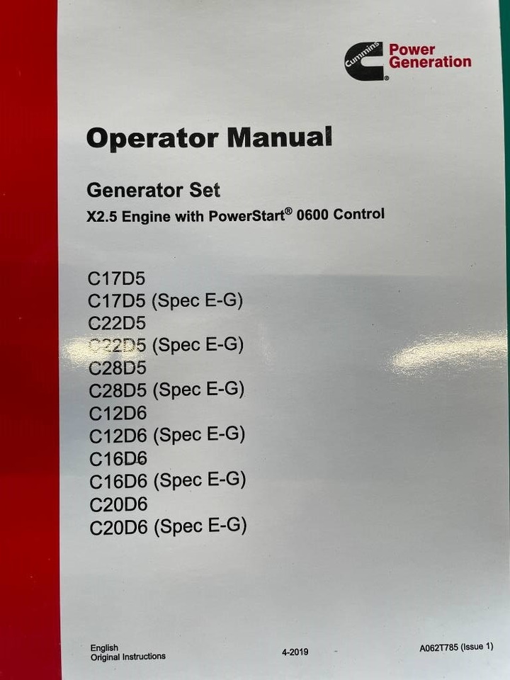 Электрогенератор Cummins C22D5 - 22 kVA Surplus genset - DPX-18501: фото 20