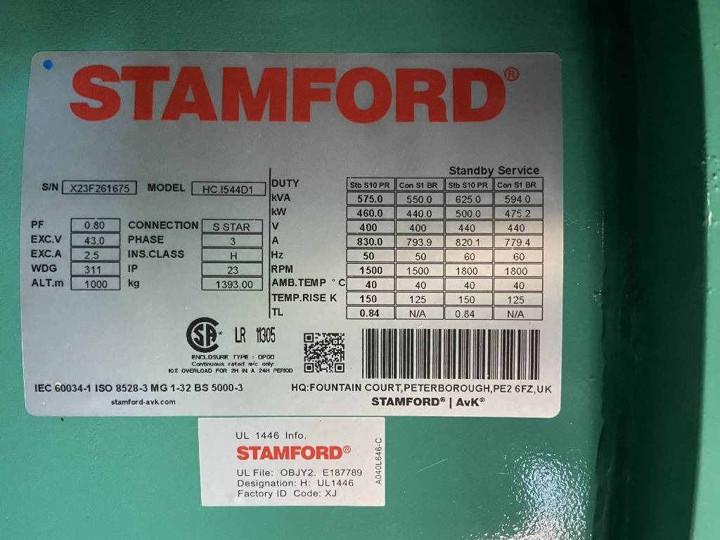 Новый Электрогенератор Cummins C500D5Q - 500 kVA Generator - DPX-18520: фото 18 Новый Электрогенератор Cummins C500D5Q - 500 kVA Generator - DPX-18520: фото 18