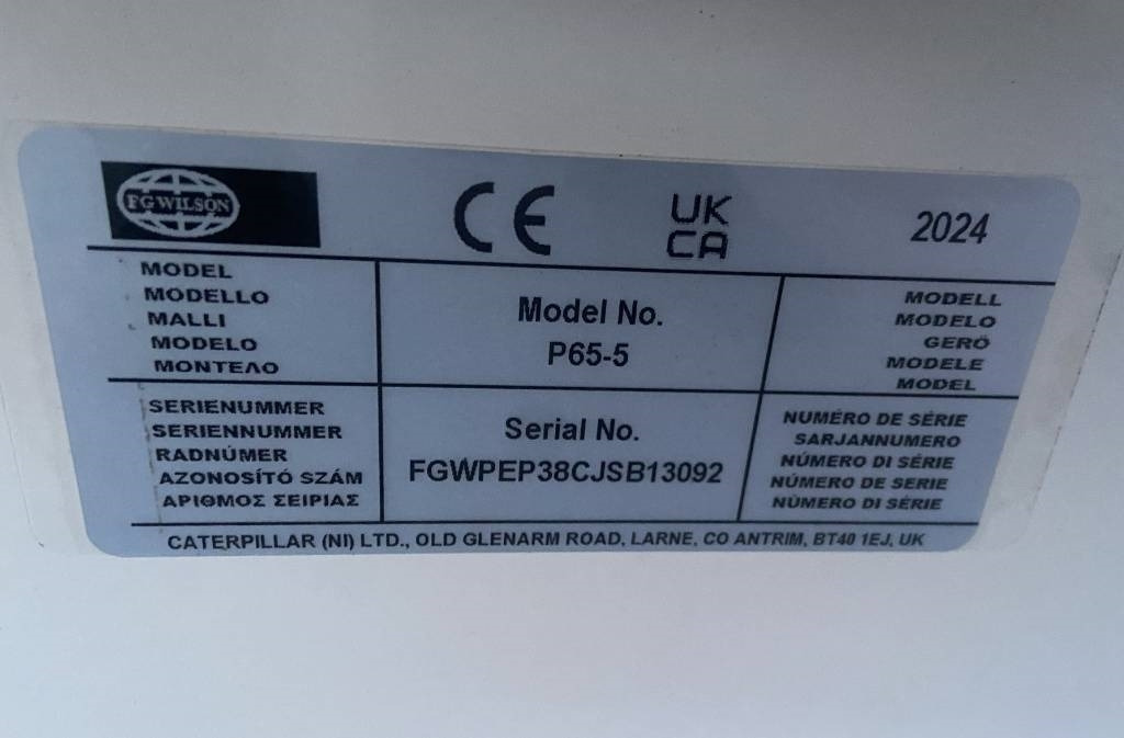 Новый Электрогенератор FG Wilson P65-5 - 65 kVA Genset - DPX-16006: фото 11