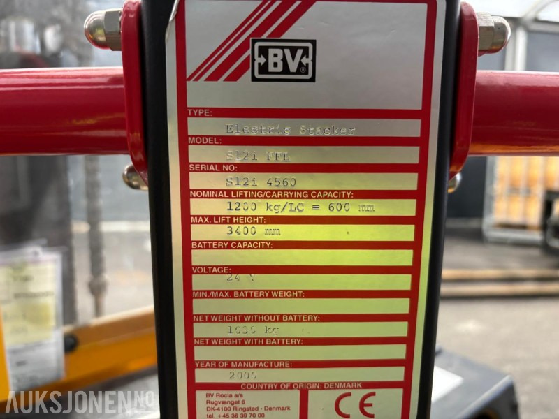 2000 BV S12i FFL Ledestabler - Строительное оборудование: фото 3 2000 BV S12i FFL Ledestabler - Строительное оборудование: фото 3