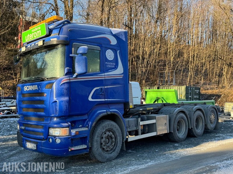 2009 Scania R480 krokbil / 4-akslet / Nylig EU-godkjent - Крюковой мультилифт: фото 1 2009 Scania R480 krokbil / 4-akslet / Nylig EU-godkjent - Крюковой мультилифт: фото 1