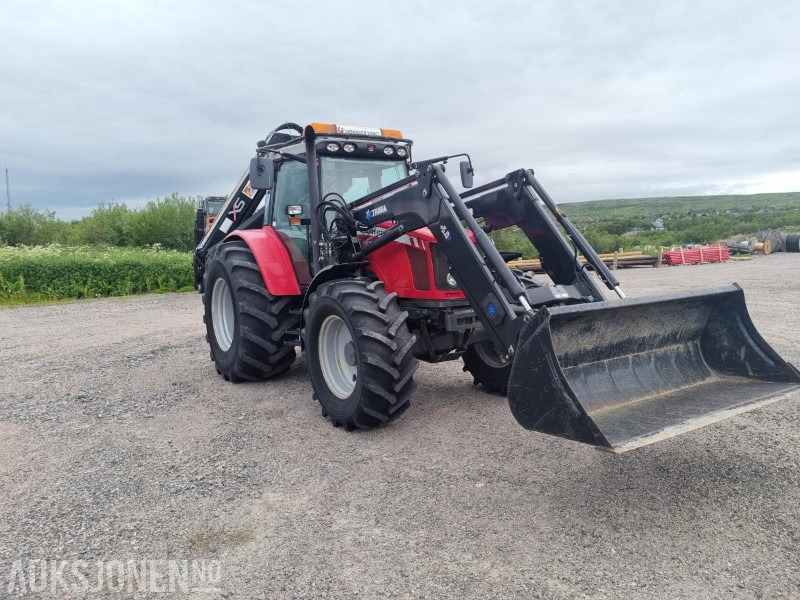 2010 Massey Ferguson 5470 Dyna 4 med Kran - Hiab 122E-5 HiDuo - Gaffler - Skuffe - 1453KM - Трактор: фото 1 2010 Massey Ferguson 5470 Dyna 4 med Kran - Hiab 122E-5 HiDuo - Gaffler - Skuffe - 1453KM - Трактор: фото 1