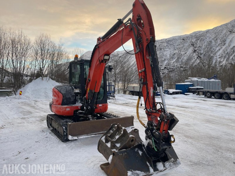 Мини-экскаватор 2012 Kubota KX057-4 Gravemaskin med tiltrotator, tre skuffer, kun 4408 timer: фото 9 Мини-экскаватор 2012 Kubota KX057-4 Gravemaskin med tiltrotator, tre skuffer, kun 4408 timer: фото 9