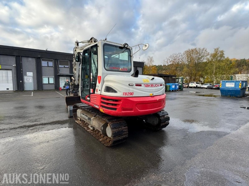 2015 Takeuchi TB290 beltegraver – tiltrotator, servicehistorikk, sentralsmøring og Webasto – godt utstyrt - Экскаватор: фото 5 2015 Takeuchi TB290 beltegraver – tiltrotator, servicehistorikk, sentralsmøring og Webasto – godt utstyrt - Экскаватор: фото 5