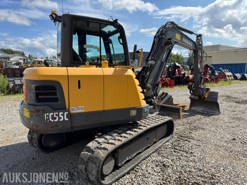 Экскаватор 2015 Volvo EC55C GRAVEMASKIN MED KUN 1556 TIMER PÅ TELLEREN: фото 8