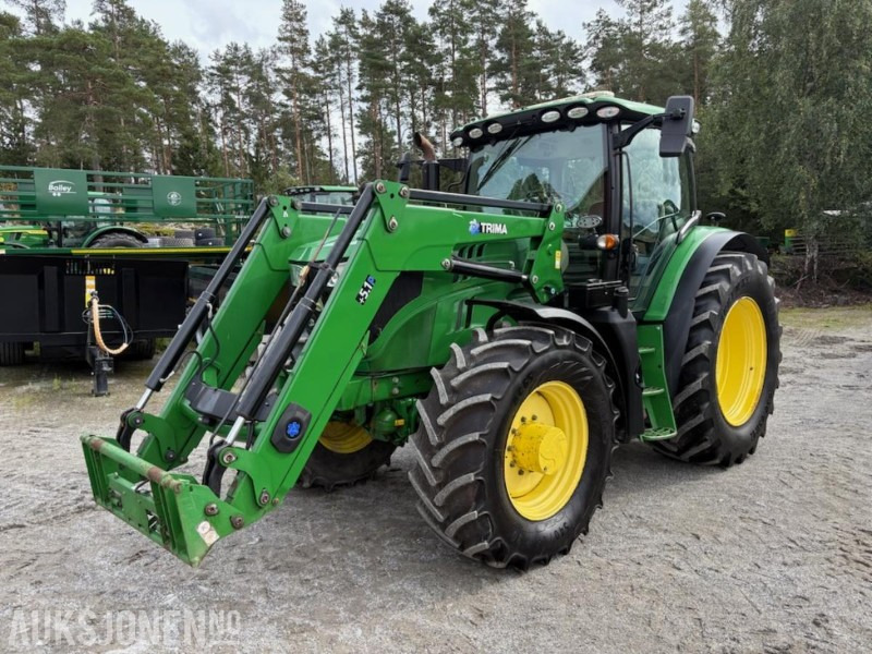 2016 John Deere 6155R, AutoPowr 50 km/t, AutoTrac Ready, Trima 5.1P frontlaster, 6903 Timer - Трактор: фото 1 2016 John Deere 6155R, AutoPowr 50 km/t, AutoTrac Ready, Trima 5.1P frontlaster, 6903 Timer - Трактор: фото 1