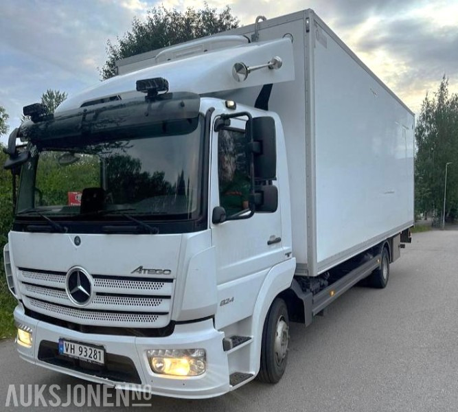 2018 Mercedes-Benz ATEGO 824 lastebil automat 16 paller - Грузовик с закрытым кузовом: фото 1 2018 Mercedes-Benz ATEGO 824 lastebil automat 16 paller - Грузовик с закрытым кузовом: фото 1