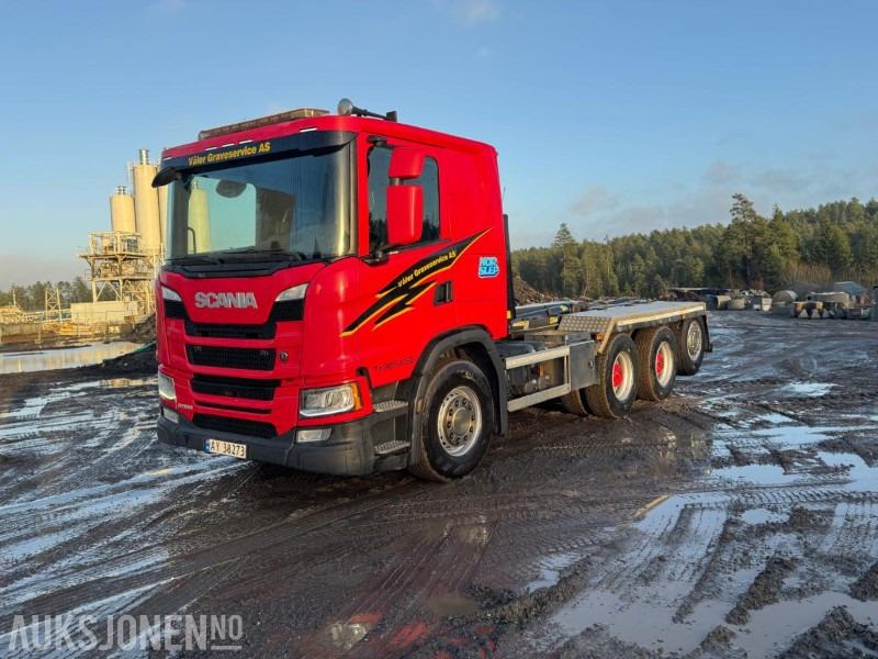 2018 SCANIA G500 TRIDEM KROKBIL JOAB, HARDOX DUMPERKASSE, SERVICEHISTORIKK, 306976 KM - Крюковой мультилифт: фото 1 2018 SCANIA G500 TRIDEM KROKBIL JOAB, HARDOX DUMPERKASSE, SERVICEHISTORIKK, 306976 KM - Крюковой мультилифт: фото 1