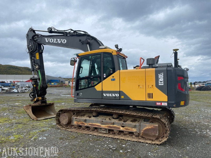 2018 Volvo EC 160 EL Gravemaskin med Engcon tiltrotator, Leica GPS, Sentralsmøring, Hk S60, 5327 timer - Экскаватор: фото 3 2018 Volvo EC 160 EL Gravemaskin med Engcon tiltrotator, Leica GPS, Sentralsmøring, Hk S60, 5327 timer - Экскаватор: фото 3