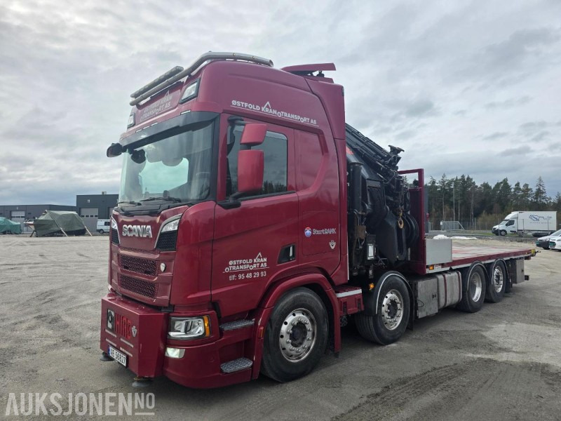 2019 Scania R-serie 580 kranbil / EURO 6 / Topp utstyrt / servicehistorikk / HIAB-kran 858, 80 Tm / Nylig EU - Автоманипулятор: фото 2 2019 Scania R-serie 580 kranbil / EURO 6 / Topp utstyrt / servicehistorikk / HIAB-kran 858, 80 Tm / Nylig EU - Автоманипулятор: фото 2