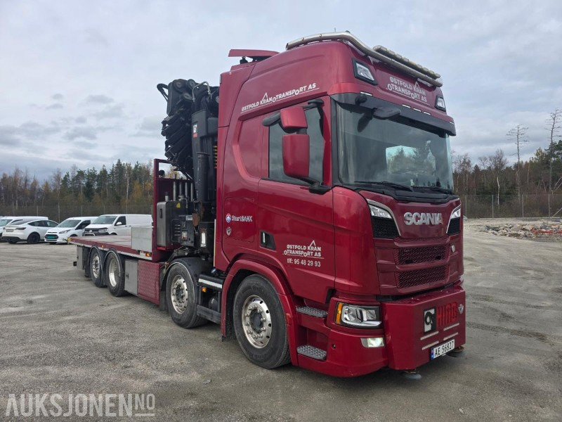2019 Scania R-serie 580 kranbil / EURO 6 / Topp utstyrt / servicehistorikk / HIAB-kran 858, 80 Tm / Nylig EU - Автоманипулятор: фото 4 2019 Scania R-serie 580 kranbil / EURO 6 / Topp utstyrt / servicehistorikk / HIAB-kran 858, 80 Tm / Nylig EU - Автоманипулятор: фото 4