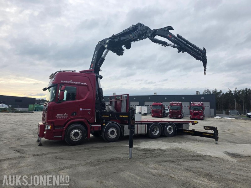 2019 Scania R-serie 580 kranbil / EURO 6 / Topp utstyrt / servicehistorikk / HIAB-kran 858, 80 Tm / Nylig EU - Автоманипулятор: фото 1 2019 Scania R-serie 580 kranbil / EURO 6 / Topp utstyrt / servicehistorikk / HIAB-kran 858, 80 Tm / Nylig EU - Автоманипулятор: фото 1