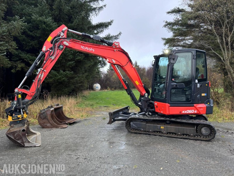 2022 Kubota KX060-5 - 5 tonns gravemaskin med gummibelter - Tiltrotator - Sentralsmøring - Bunkringspumpe og 3 skuffer - Экскаватор: фото 2 2022 Kubota KX060-5 - 5 tonns gravemaskin med gummibelter - Tiltrotator - Sentralsmøring - Bunkringspumpe og 3 skuffer - Экскаватор: фото 2