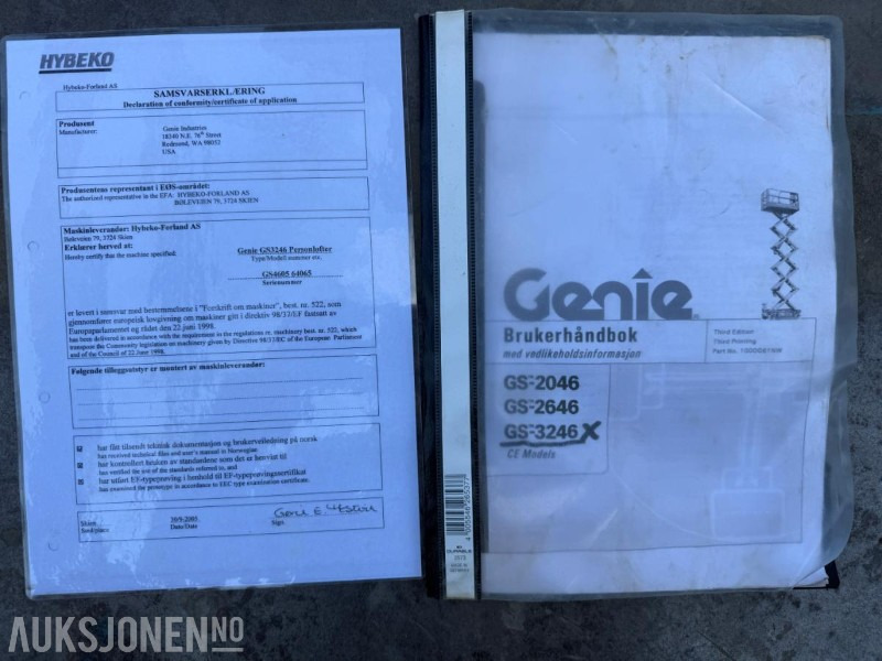 Подъёмник Genie GS-3246 sakselift - 639 timer.: фото 19