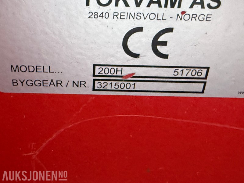 Tokvam 200H Fres - BM Feste - Сельскохозяйственная техника: фото 3 Tokvam 200H Fres - BM Feste - Сельскохозяйственная техника: фото 3